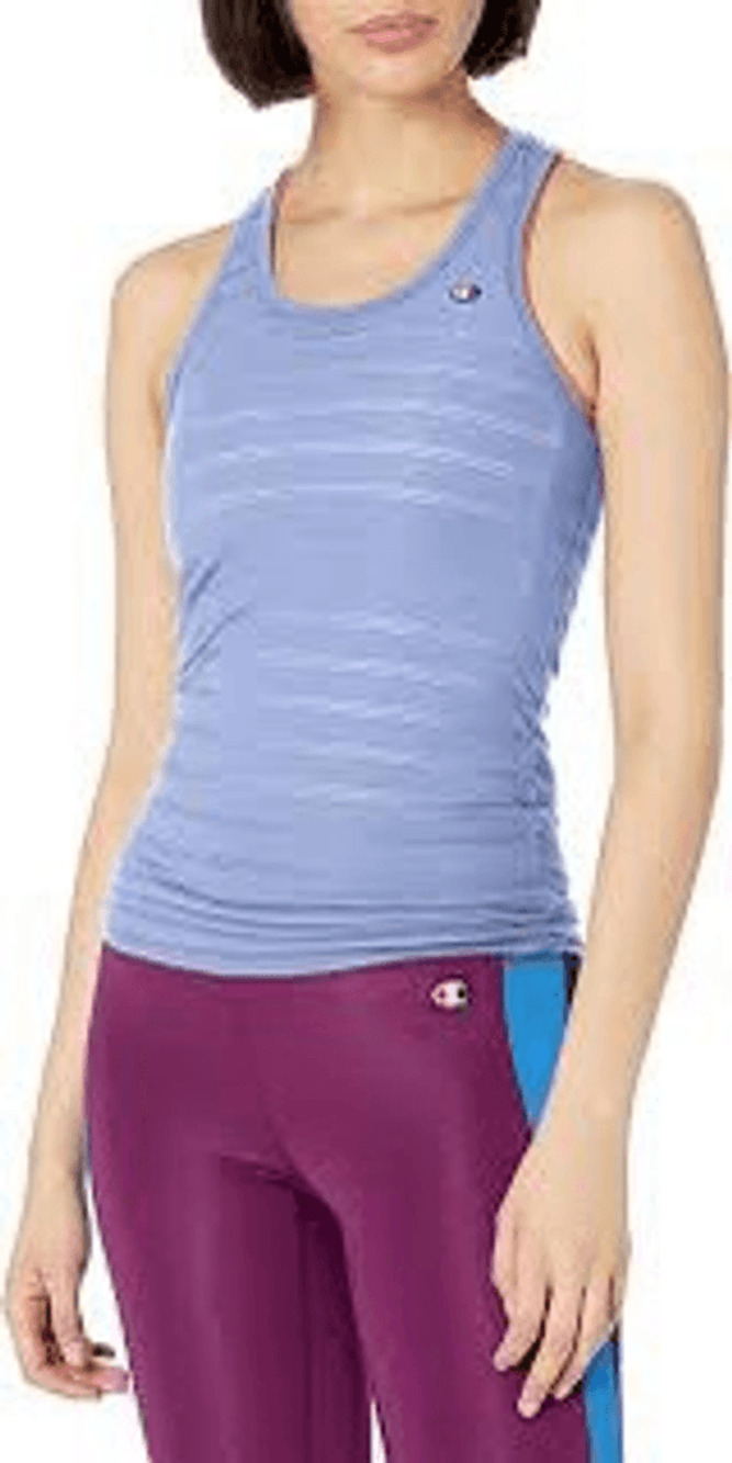 NWT Periwinkle Mesh Racerback Champion Tank Top Pilates Running Cardio Gorpcore